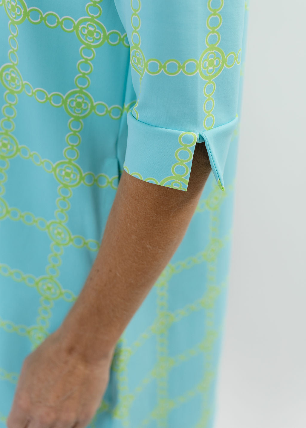 Lizzie Dress - Medallion Chain Blue/Green