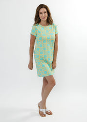 Marina Dress - Large Bamoo Green/Tan