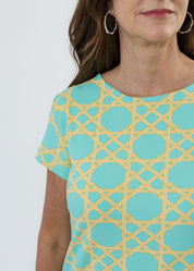 Marina Dress - Large Bamoo Green/Tan