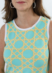 Daisy Dress - Large Bamboo Green/Tan