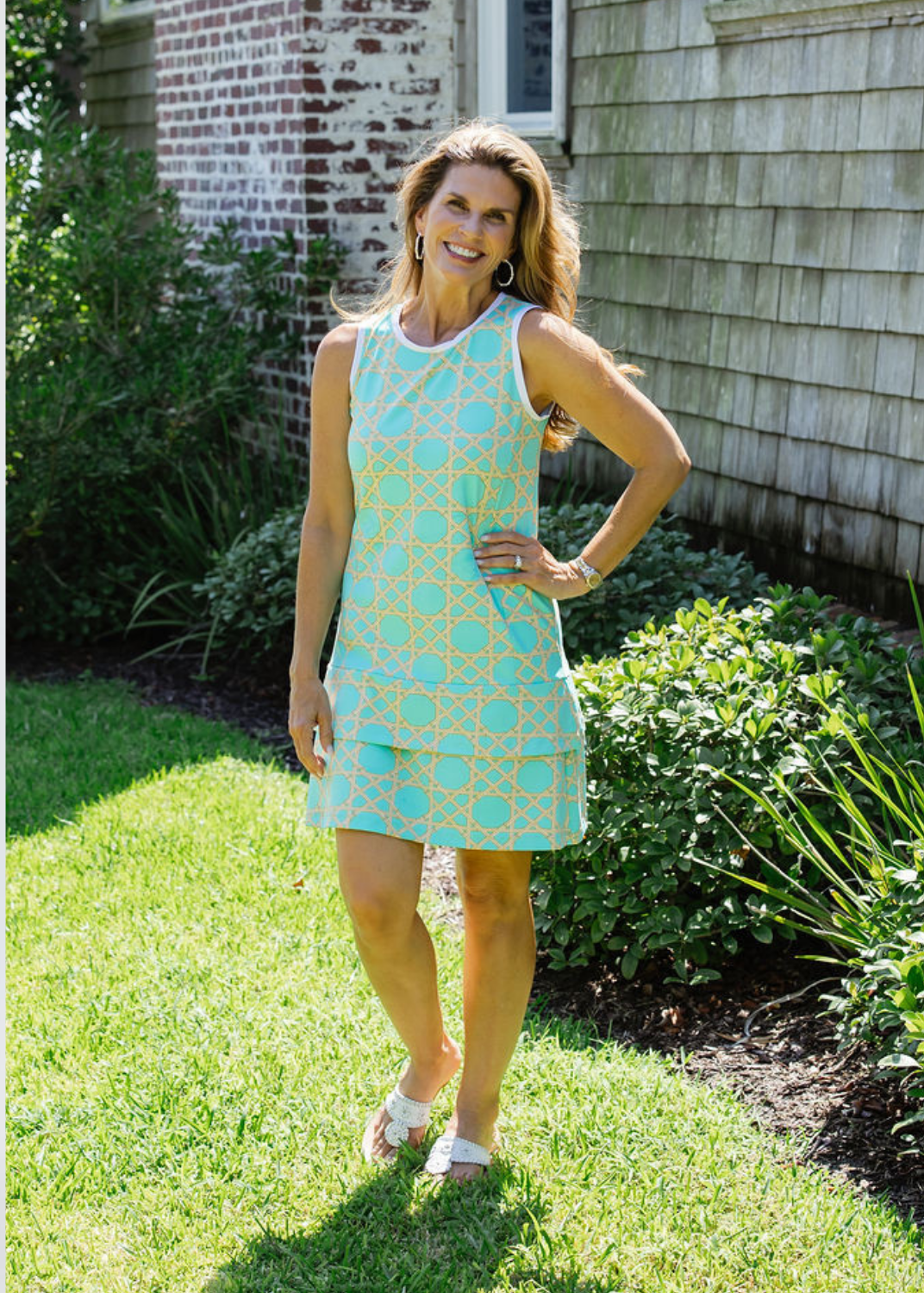 Daisy Dress - Large Bamboo Green/Tan M Daisy Dress - Large Bamboo Green/Tan M