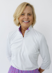 Britt 3/4 Top - Solid White/Show your spots - FINAL SALE