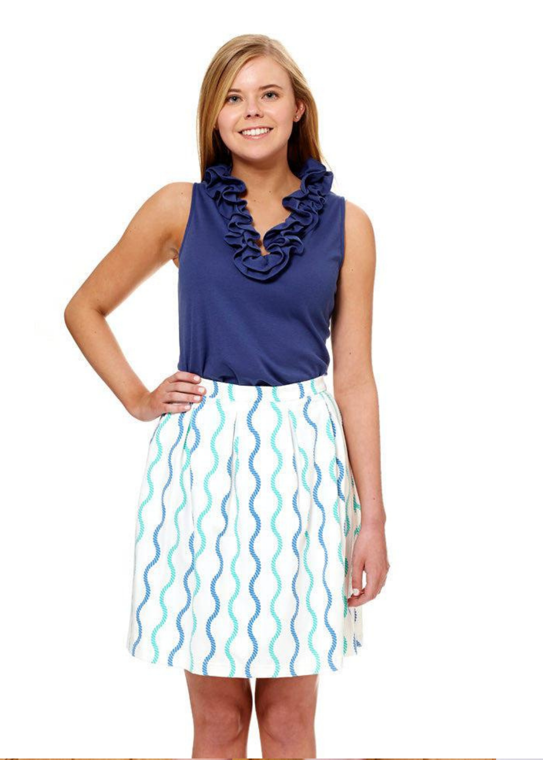 Skipper Sleeveless Top - Solid Navy - FINAL SALE