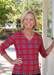 V-Crew Tee - Red Plaid