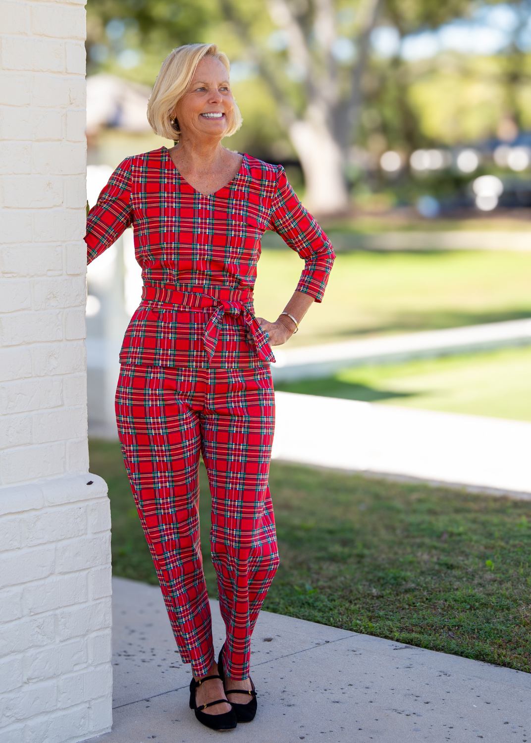 Dorothy Pants - Red Plaid