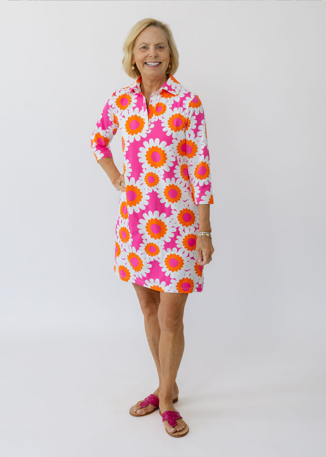 Polo 3/4 Sleeve Dress
