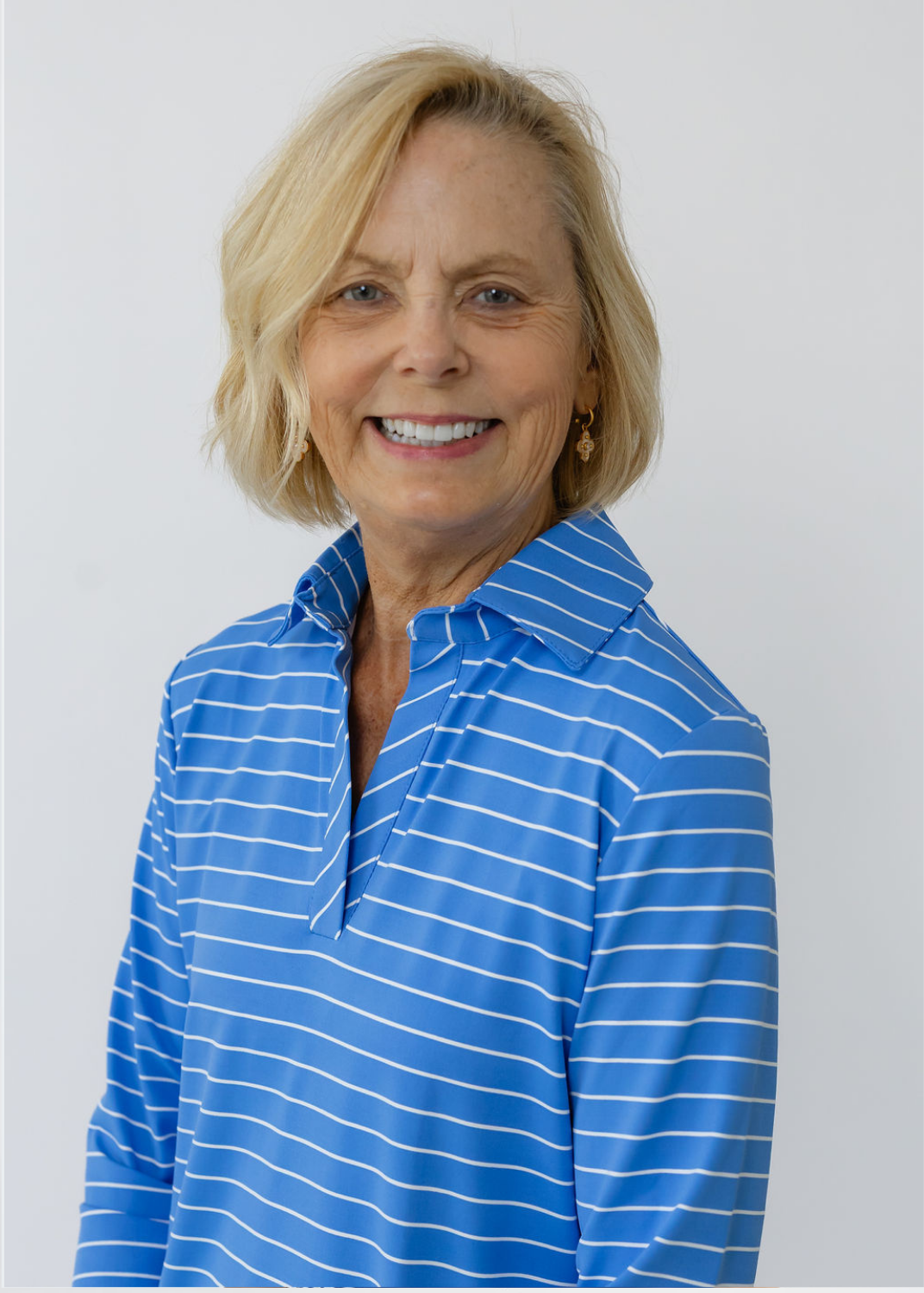 Polo 3/4 Sleeve Dress - Breton Stripe Marine Blue