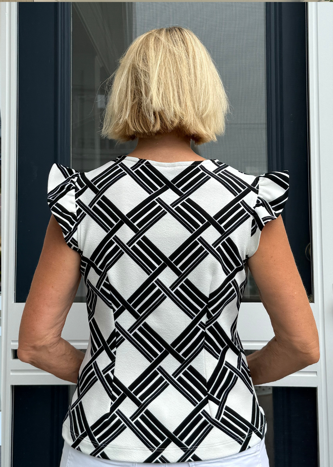 Jojo Top - Ribbons Black/White - FINAL SALE