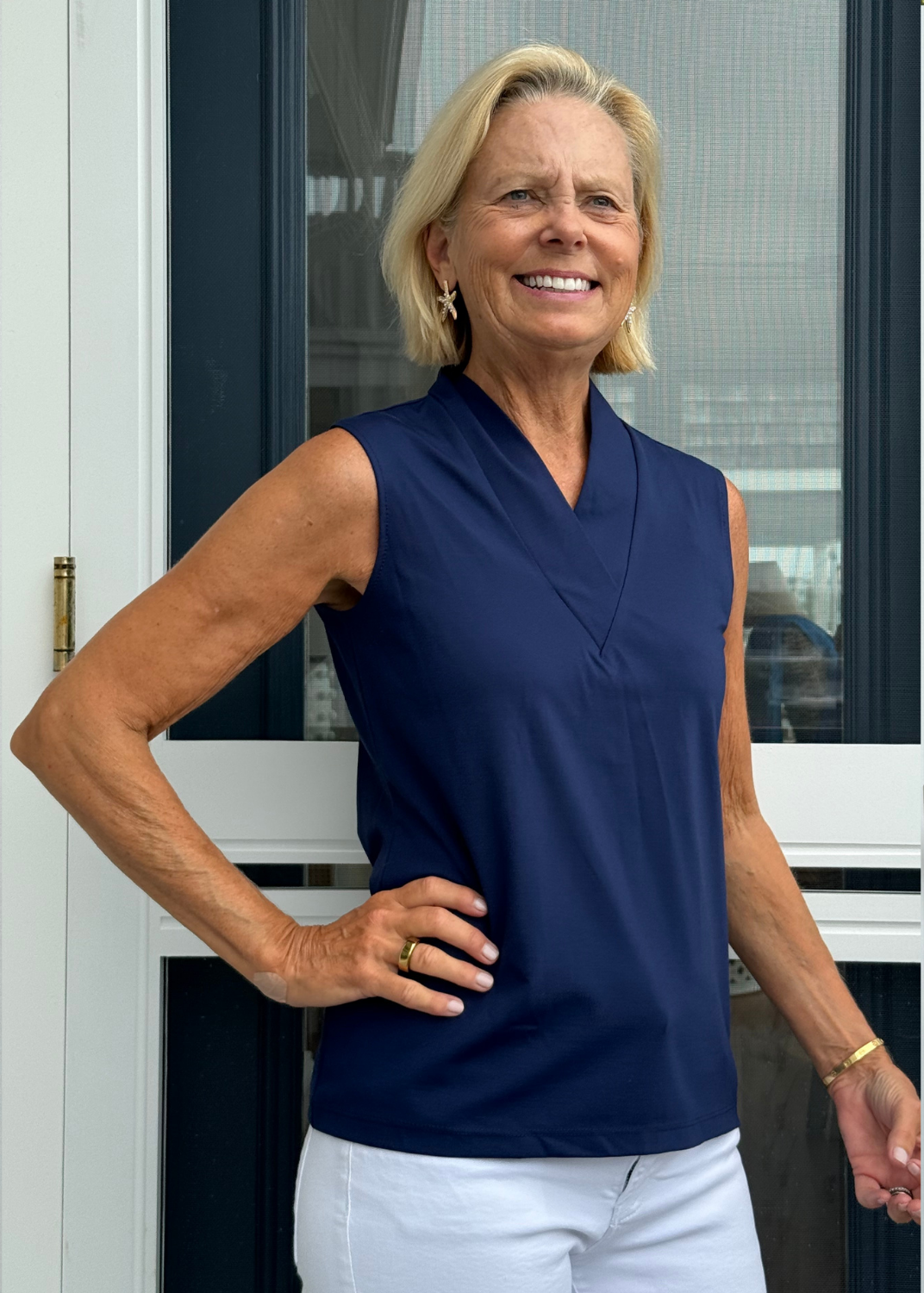 Brooklyn Top - Solid Navy