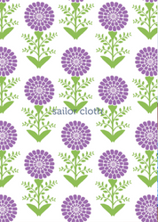 Country Club Skort with Ruffle 17 inch - Tiny Zinnias Lavendar - FINAL SALE