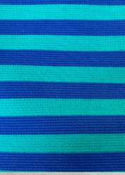 Coco Dress - Double Knit Ponte Stripes Green/Navy - FINAL SALE