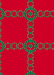 Dockside Dress - Red/Green Chain