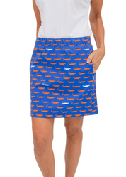 Country Club Skort 15 inch - Gators Florida Blue/Orange
