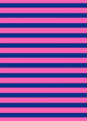 Crew Tee - Juicy Stripe Pink/Blue