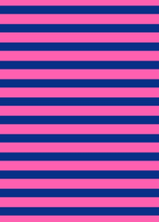 V Crew Tee - Juicy Stripe Pink/Blue - FINAL SALE