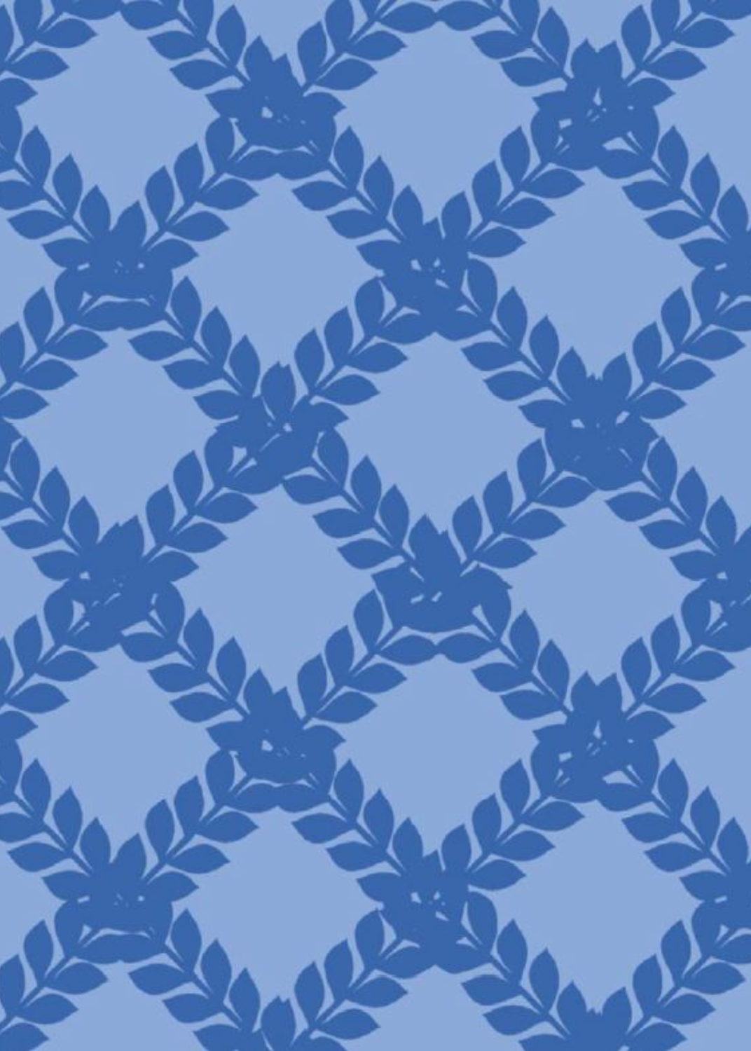 Lucille Dress - Blue Leaf Trellis