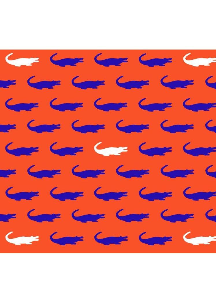 V Crew Tee- Gators Orange/Blue- FINAL SALE