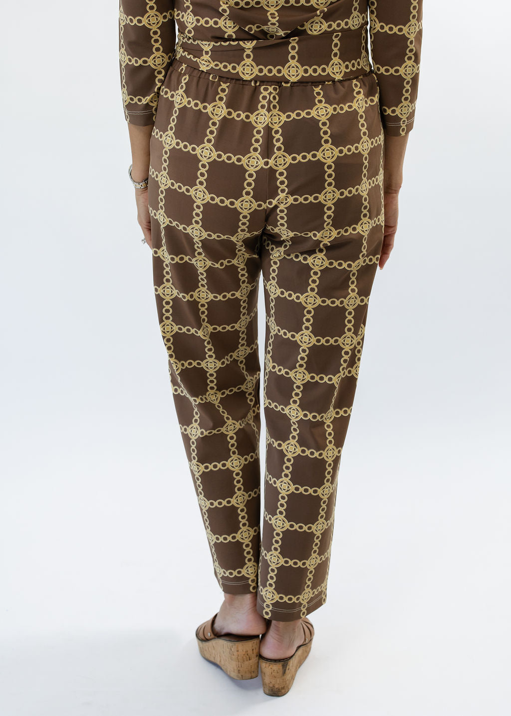 Dorothy Pants - Medallion Chain Chocolate/Tan - FINAL SALE