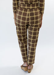 Dorothy Pants - Medallion Chain Chocolate/Tan - FINAL SALE