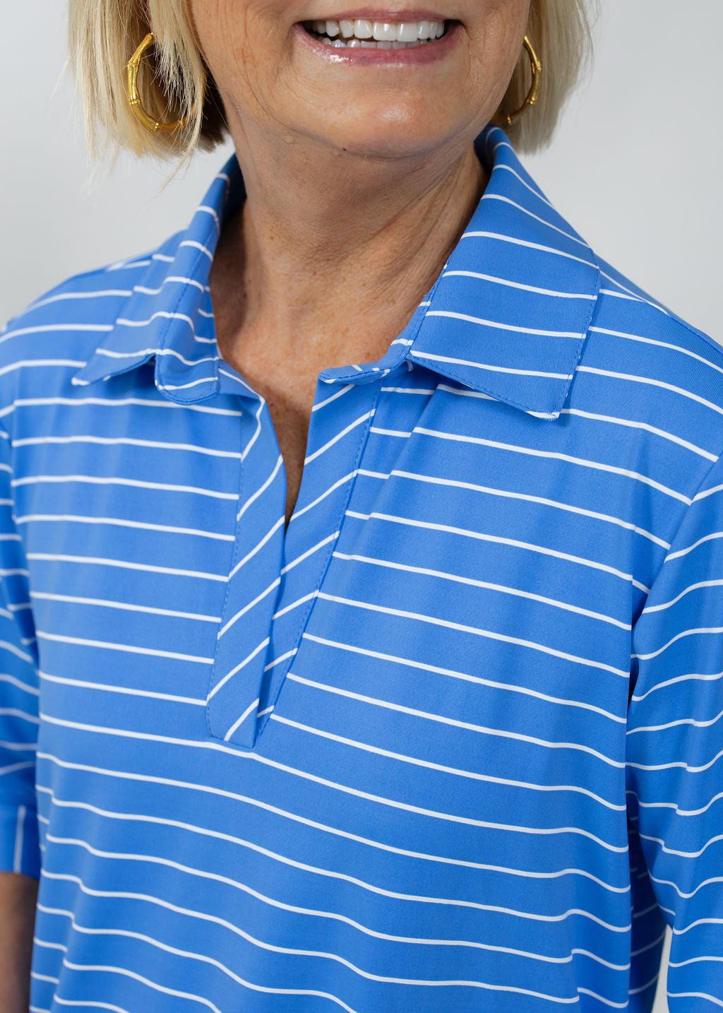 Lizzie Dress - Breton Stripe Marina Blue