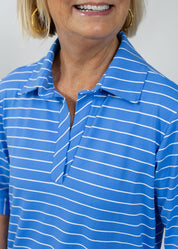 Lizzie Dress - Breton Stripe Marina Blue