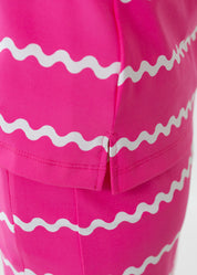 Blair Full Sleeve Top - Ric Rac Stripe Pink/White