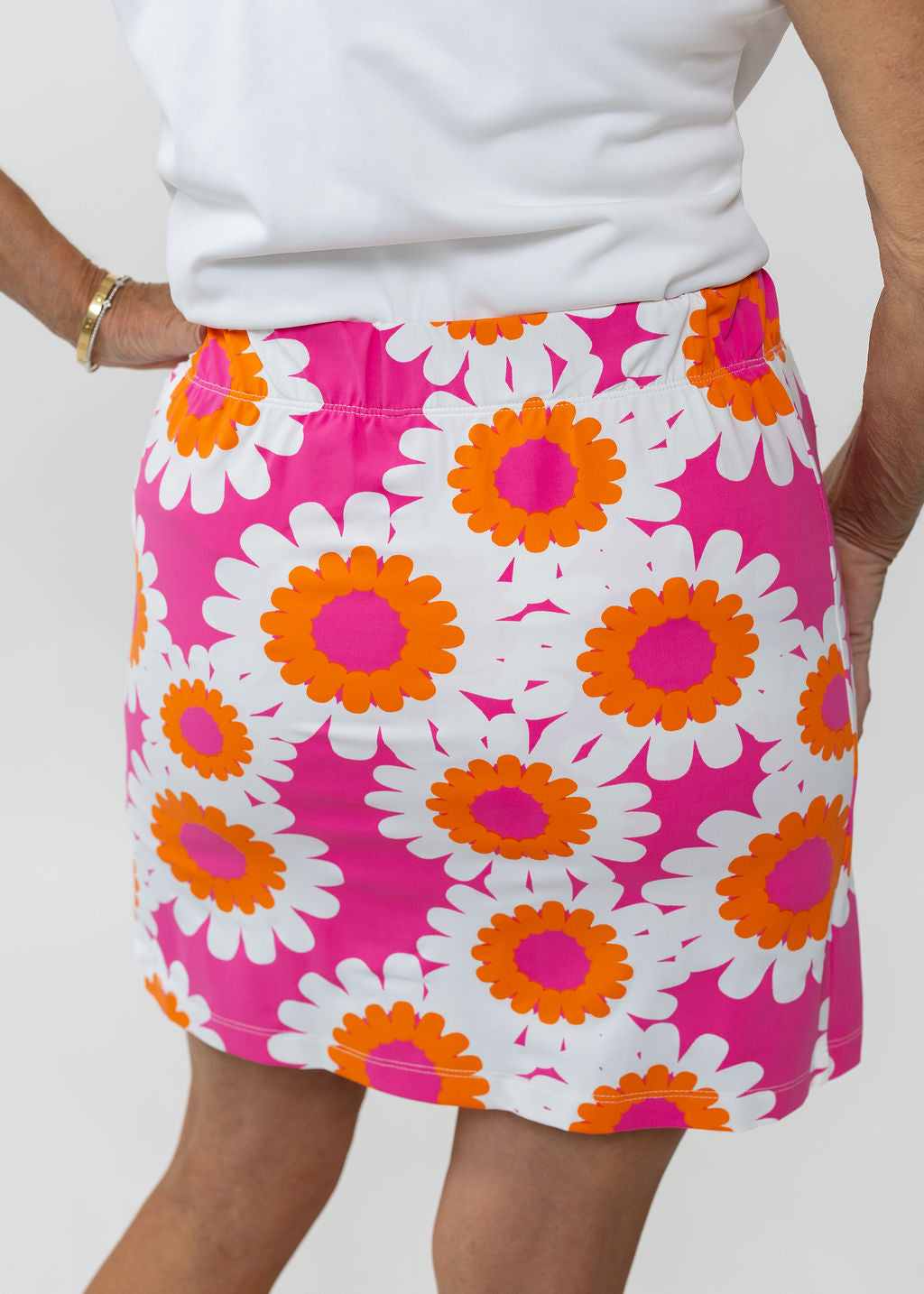 Country Club Skort 17 inch - Sunflower Pink/Orange