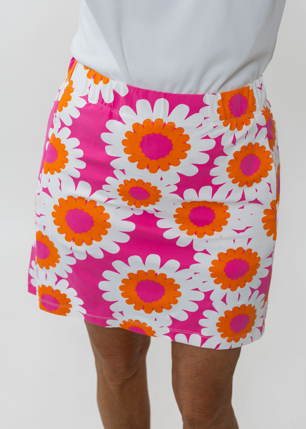 Country Club Skort 17 inch - Sunflower Pink/Orange