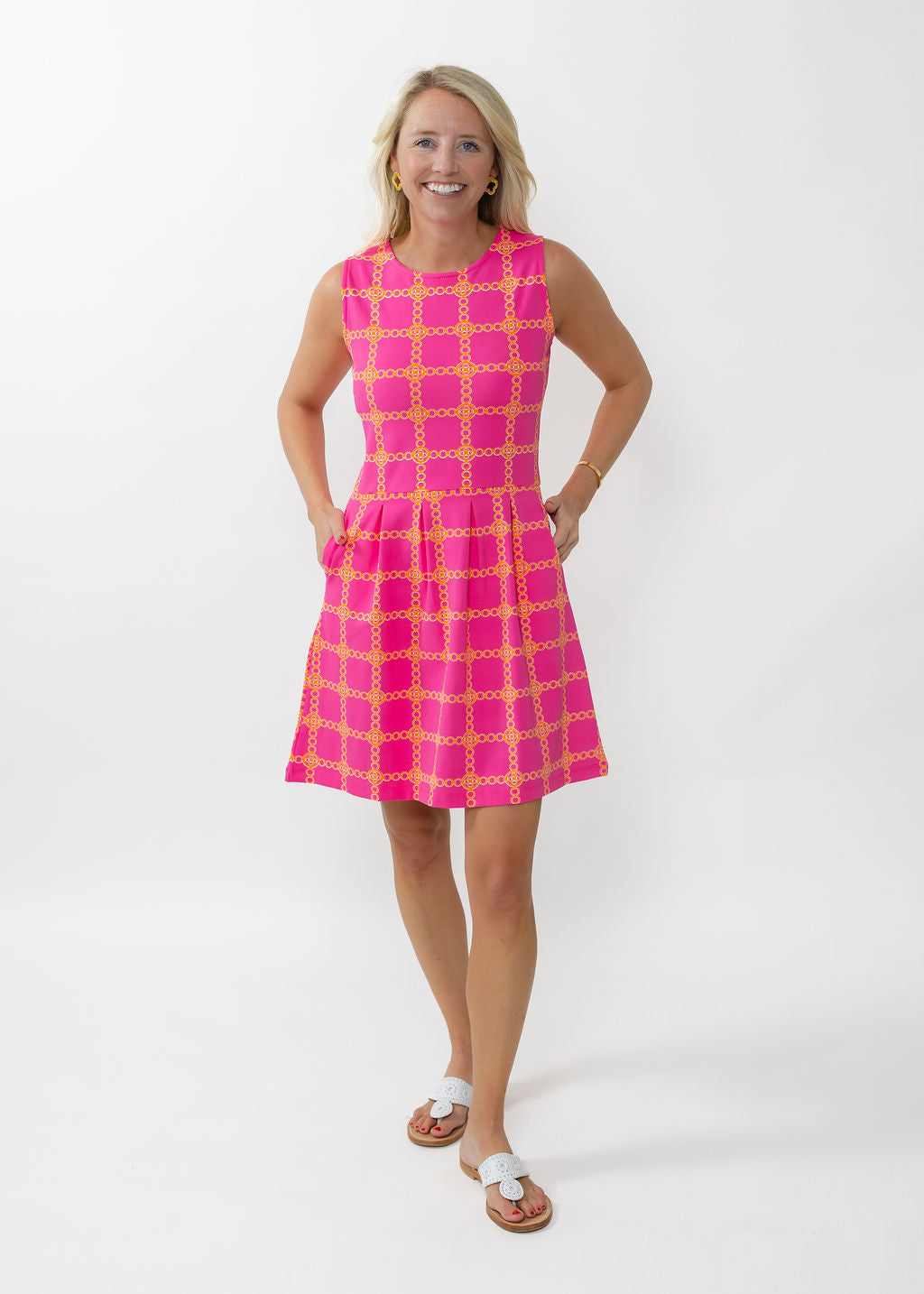 Boardwalk Dress - Medallion Pink/Orange