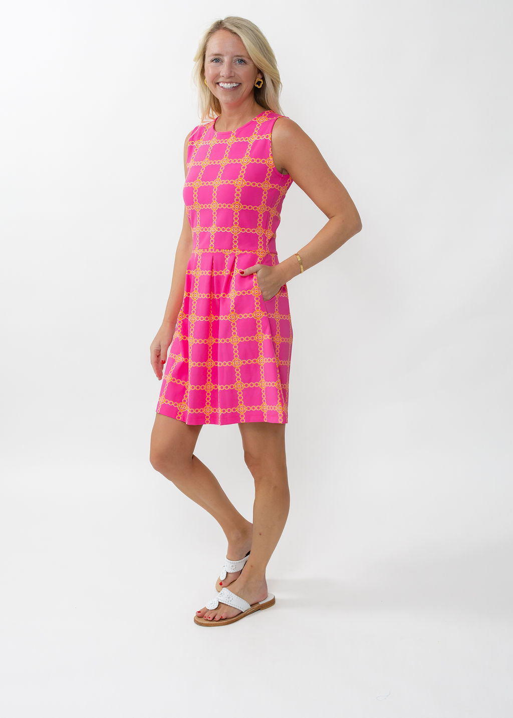 Boardwalk Dress - Medallion Pink/Orange