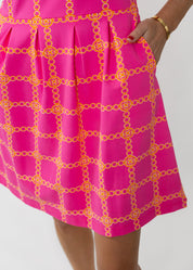 Boardwalk Dress - Medallion Pink/Orange