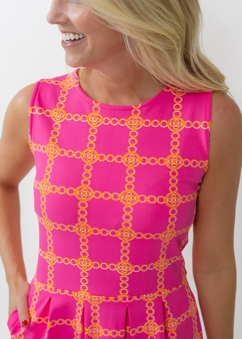 Boardwalk Dress - Medallion Pink/Orange
