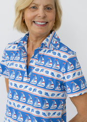 Polo Dress - Sailboats & Shells