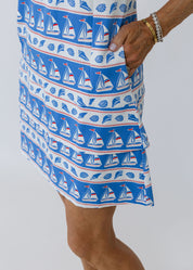 Daisy Dress - Sailboats & Shells