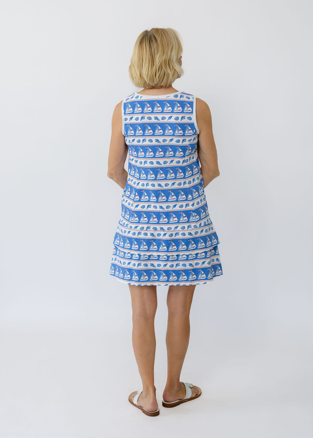Daisy Dress - Sailboats & Shells