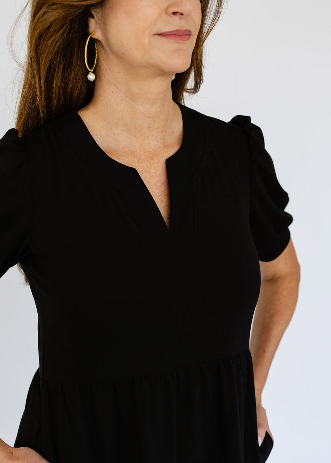 louisa mini dress black Louisa Short Sleeve Dress