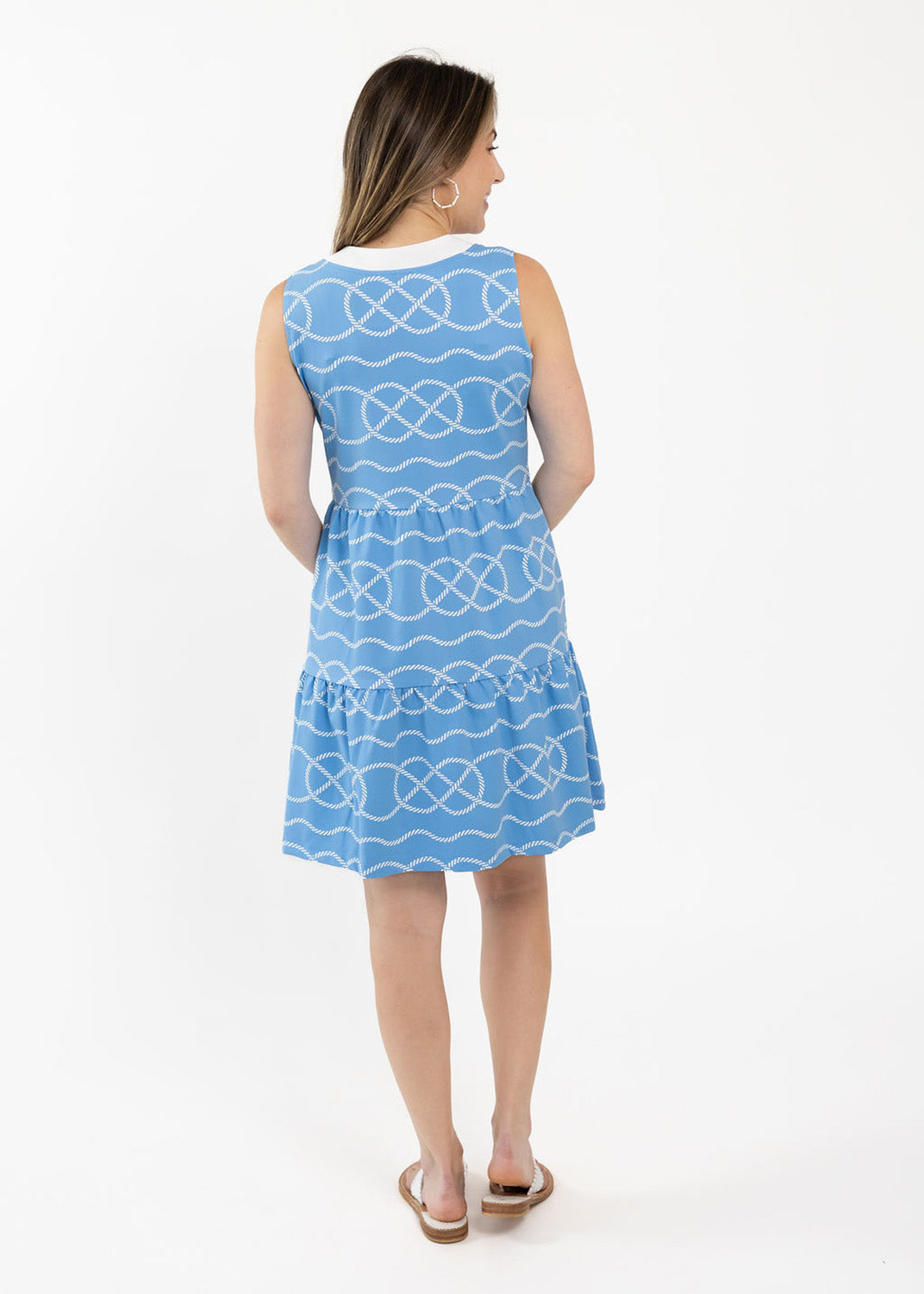 Louisa Sleeveless Dress - Sailors Knot Blue/White XL Louisa Sleeveless Dress - Sailors Knot Blue/White XL