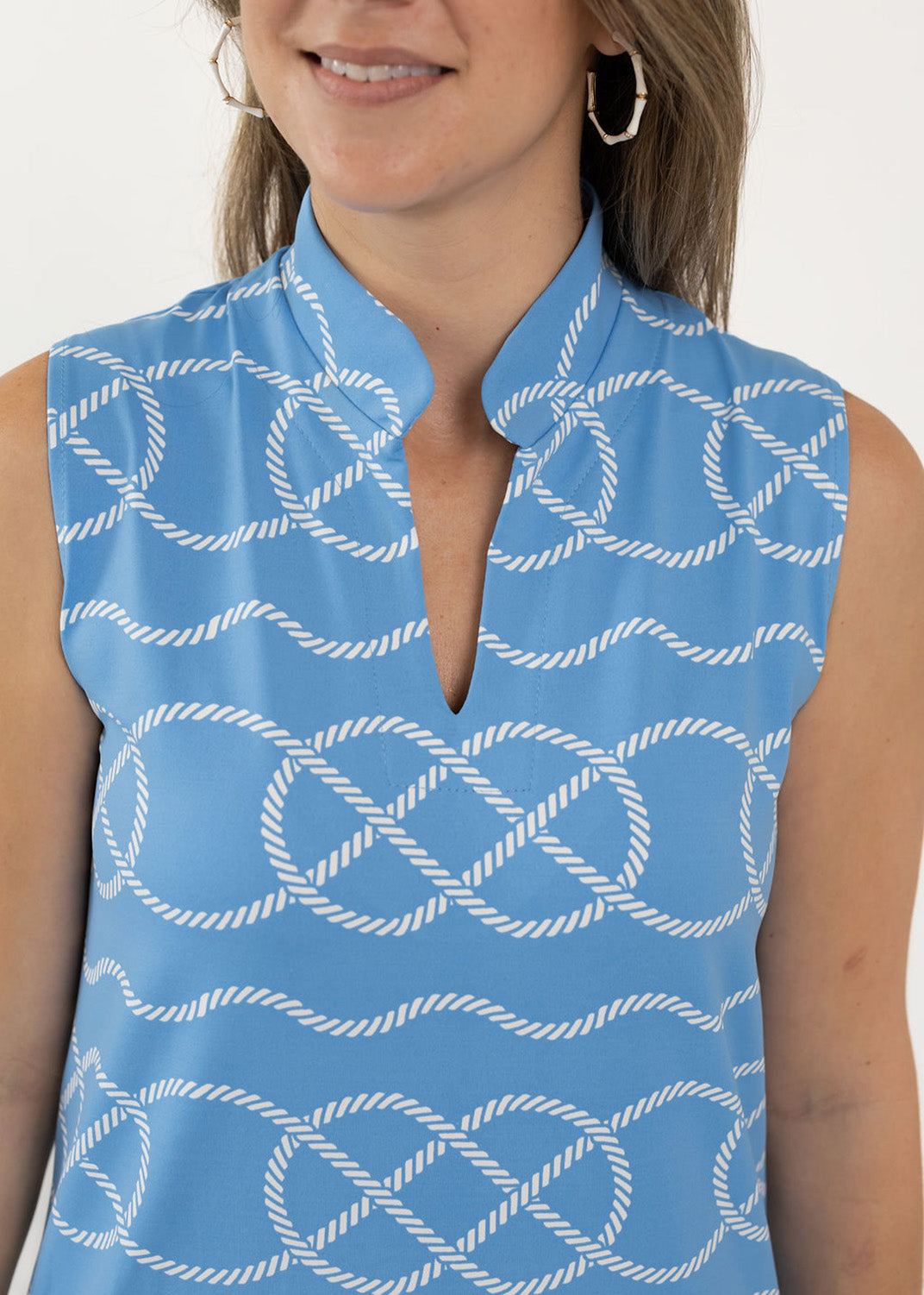 Seaport Shift Dress - Sailors Knot Blue/White XL Seaport Shift Dress - Sailors Knot Blue/White XL