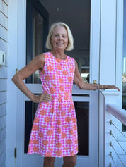 Boardwalk Dress- Citrus check