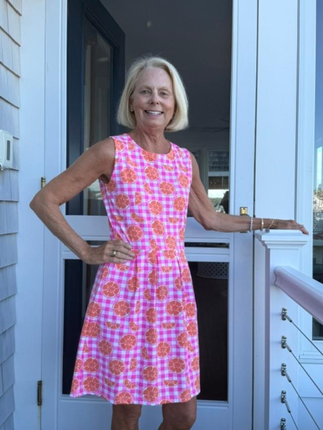 Boardwalk Dress- Citrus check
