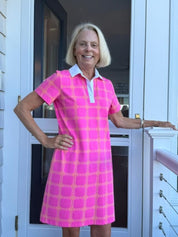 Polo Dress - Medallion Chain Pink/Orange - FINAL SALE