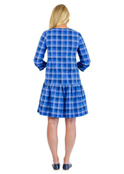 Bridget Dress- Blue Check Flannel-2