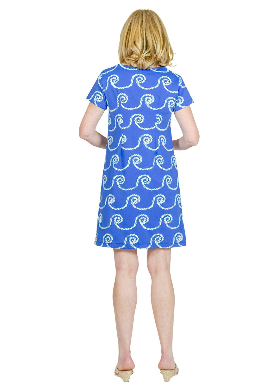 Marina Dress - Rope Coil Blue/White L