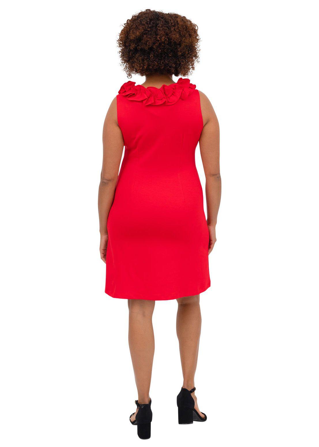 Cricket Dress - Red Ponte-2