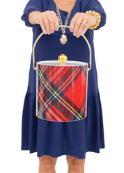 Ice Bucket - Red Plaid