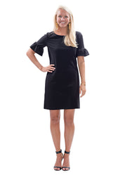 Dockside Dress - Black Ponte