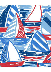 Country Club Skort 17 inch - Out for Sail Red/White/Blue FINAL SALE