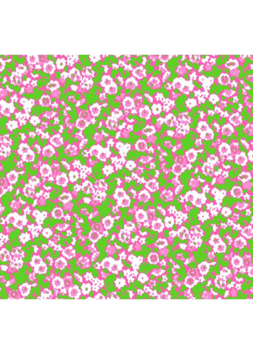 Yacht Club Shift - Tiny Floral Pink/Green