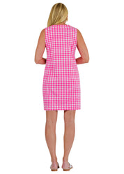 Lucille Dress Sleeveless - Gingham Check Pink - FINAL SALE-2