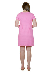 Marina Dress-Pink/White Stripe-2